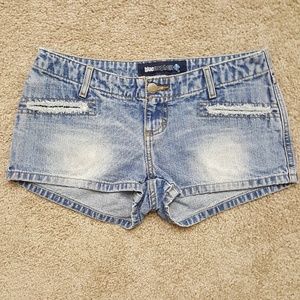 Blue Asphalt Shorts Denim Size 3 Distressed Pocket